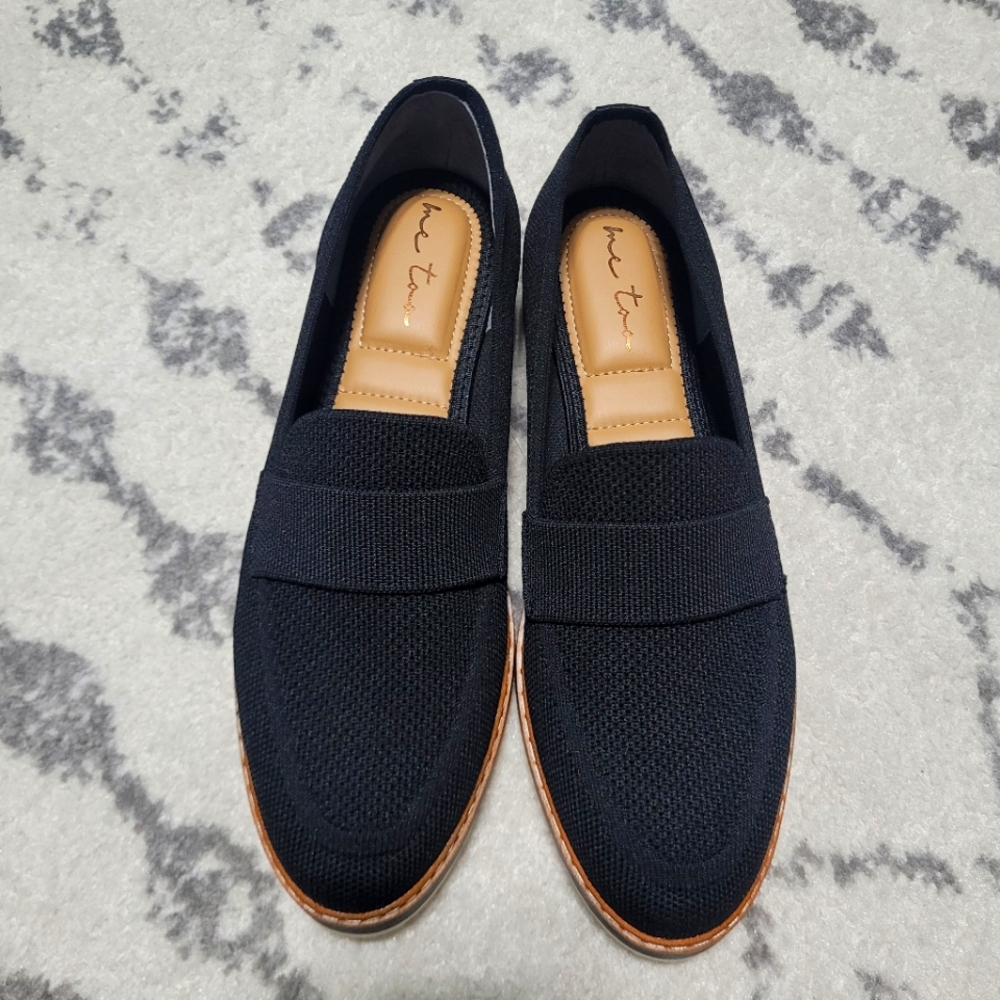 Nordstrom Black Me Too Barrett Knit Loafers 8